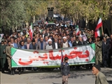 برگزاری راهپیمایی 13 آبان در شهر بخشایش